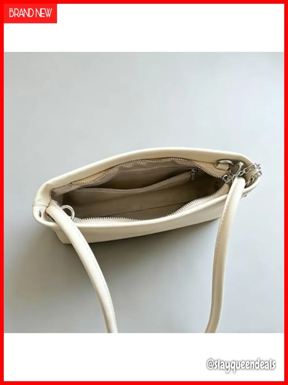 Mini Underarm Hobo Bag with Zipper Closure | Faux Leather Small Shoulder Purse
